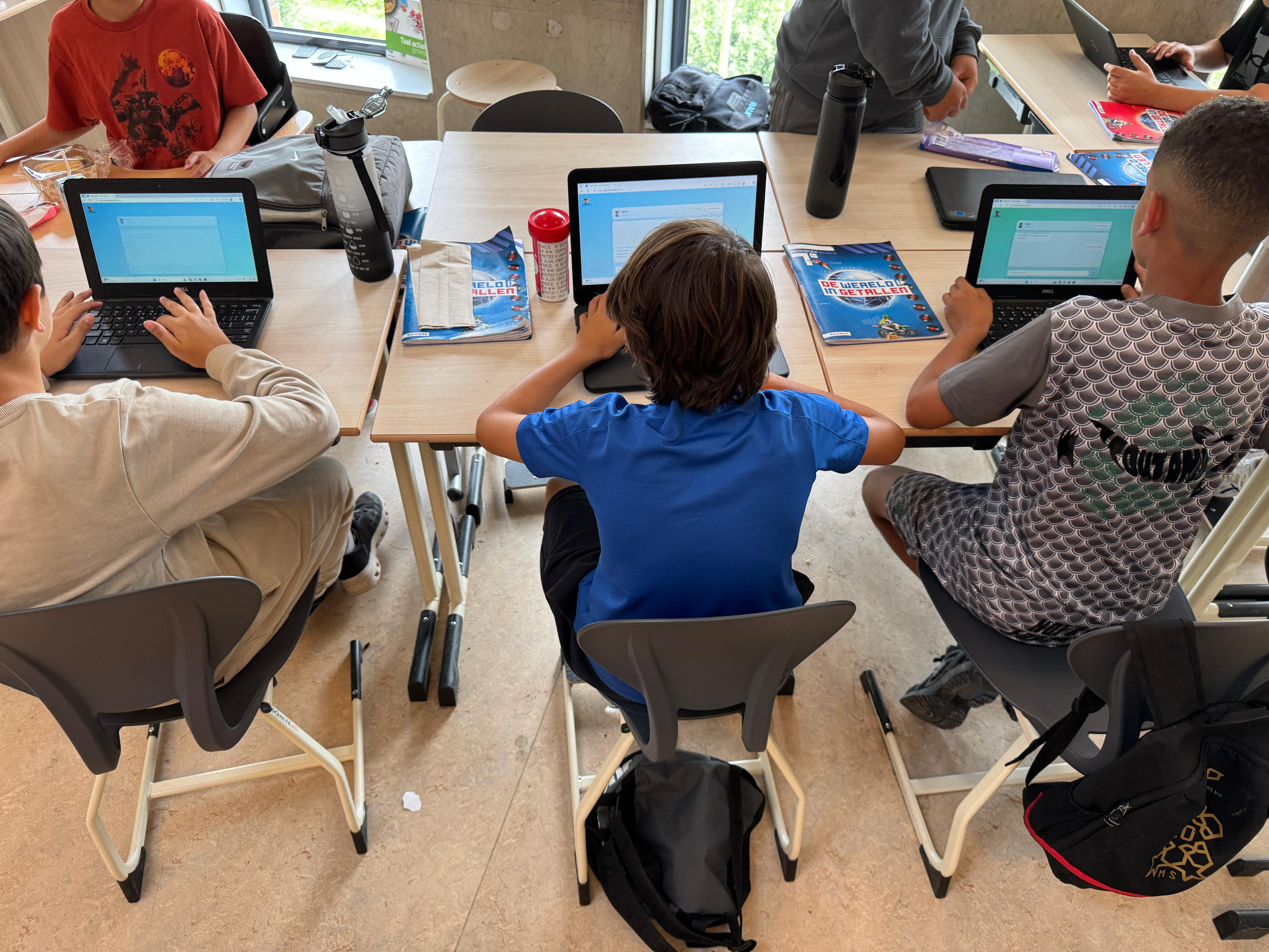 Students using ClassBuddy in the classroom